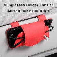 Glasses Case for Car Visor Suede Car Sun Visor Storage Box Wide Application Sunglasses Organizer Protector Auto for Glasses