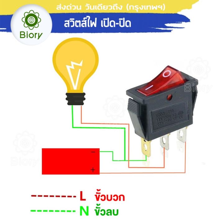 biory-ac-125v-250v-สวิตส์ไฟ-เปิด-ปิด-16a-20a-มีไฟled-rocker-switch-led-dash-dashboard-3pin-สวิตซ์ในบ้าน-สำหรับเครื่องใช้ไฟฟ้าทั่วไป-สวิทช์กระดก-สวิทแลมป์-เปิดปิดไฟแอลอีดี-สวิทไฟ-สวิทไฟสปอตไล-สวิทไฟled