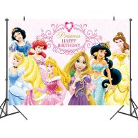 1pcs Six Princess Photography Decoration Backgrounds Vinyl Cloth Photo Shootings Backdrops for Kids Girl Birthday Party Supplies