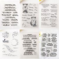 Word Blessing | Phrase Transparent Clear Stamps For DIY Scrapbooking Decorative Card making Crafts Fun Decoration Supplies  Scrapbooking