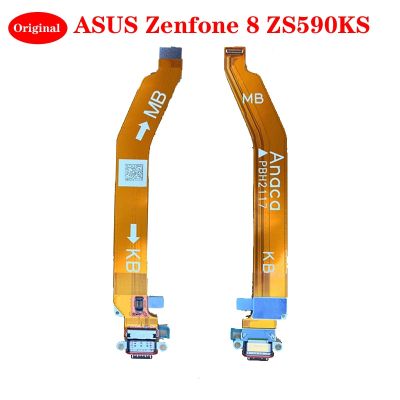ต้นฉบับสําหรับ Asus Zenfone 8 ZS590KS 2A007EU USB Charging Port Dock Board Mainboard Connector Flex Cable อะไหล่
