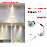 ไฟติดกระป๋อง LED ฝังเพดานสีสองประกัน3ปีรวมไดรเวอร์ขนาดเล็ก3W 85-265V สำหรับตู้โชว์ในบ้านและโรงแรม