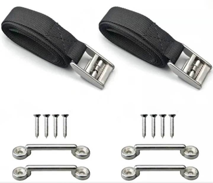 Boat Cooler TieDown Belt Battery strap Cargo Strap 316 stainless steel