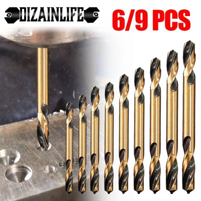 Auger Bit Double headed Metal Stainless Steel with Cobalt Ultrahard Double edged Iron Woodworking Hole Drill 3.0 6.0mm Drill Bit