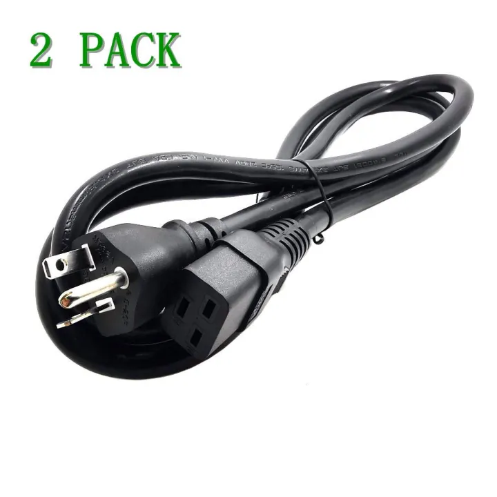 2pcs US NEMA 5-20P to IEC C19 SJT Power Cord 20A 125V American Heavy ...