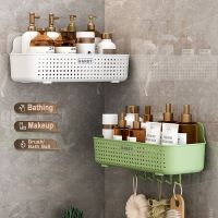 【HOT】☜№✉  Shelf Rack Hangers Shampoo Shelves Toilet Organizer Basket