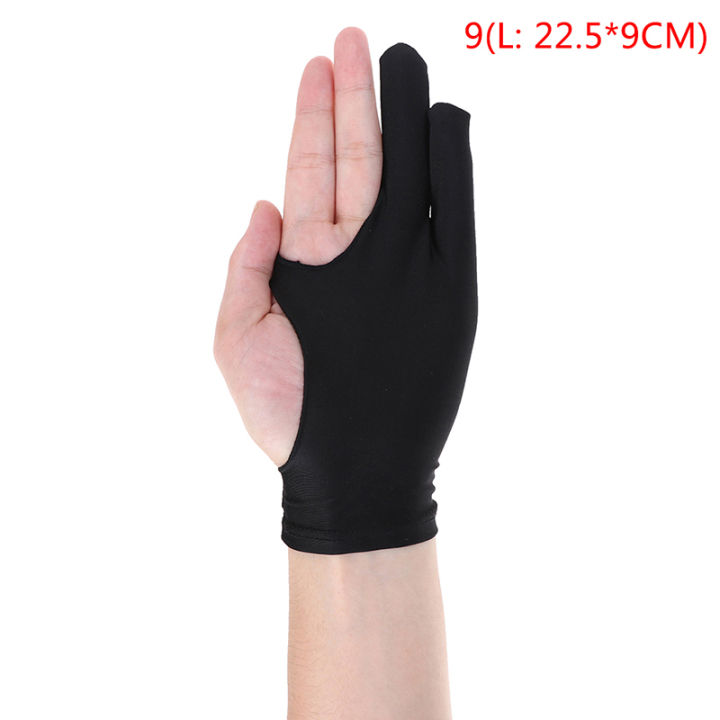 Anti-fouling Two-Fingers Anti-touch Painting Glove For Drawing Tablet Right  and Left Glove Anti