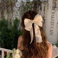 Fashion Lace Barette Bow Hair Claw Hairpin Ribbon Double Layer Big Hair Styling Tools Women Korean Clips Hair Accessories