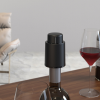 จุกปิดสูญญากาศ จุกปิดไวน์ จุกปิดไวน์สูญญากาศ (SS304/PC-ABS) Wine Vacuum Stopper (Silver),Wine Vacuum Stopper (Black)