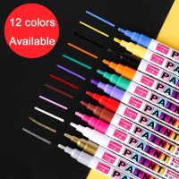 12 colors Gold Silver Metallic Color Pen DIY Paper Tag Photo Album Ceramics Scrapbooking For Party Birthday Wedding Signing Pen