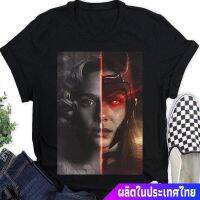 Tee ผู้ชายและผู้หญิง Scarlet-Witch Vision Shirt #Wandavision T-Shirt #Marvel Superheroes Movie Tee Birthday Gift LY17580 top