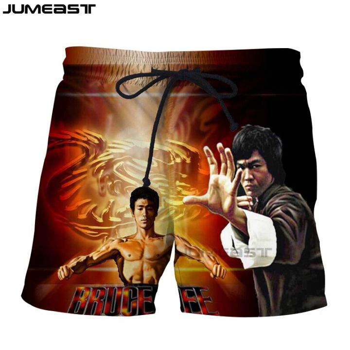 2-jumeast-กางเกงลำลองแนวสตรีท-3d-ซุปเปอร์สตาร์-bruce-lee-แฟชั่นฤดูร้อน