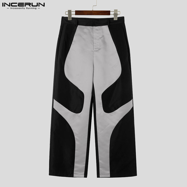 บุรุษ-incerun-ซิปขึ้นกางเกงขายาวสบายๆหลวมกางเกงทำงาน-bottoms-เสื้อผ้าลำลอง-3