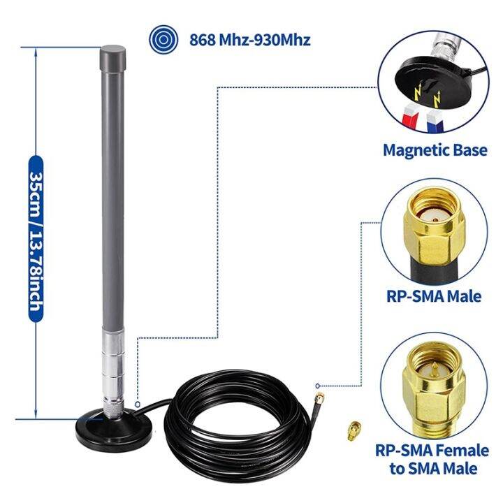 lora-antenna-868mhz-3-dbi-fiberglass-lorawan-antenna-with-magnetic-base-3-meter-extension-cable-for-rak-nebra-bobcat-hnt