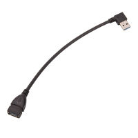 Zhang USB 3.0 Angle 90 Degree Extension Cable Male to Female Adapter Cord Data