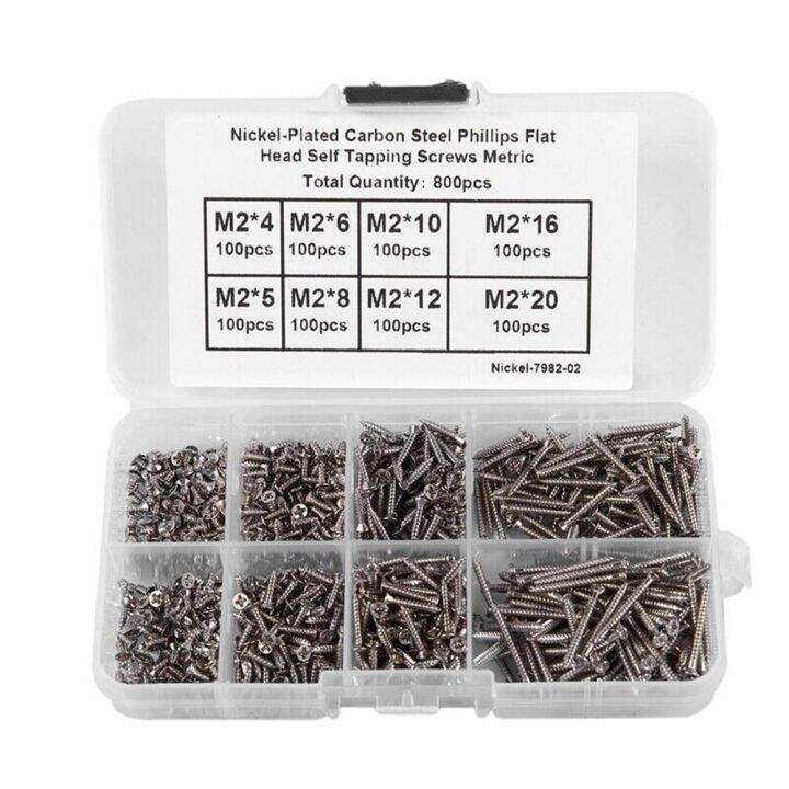 Toolstar 800pcs Screws Corrosion Resistance Hardness Prevent Screw