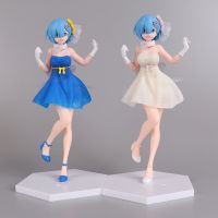 BLECRAU Rem Ram Figures สำหรับเด็ก Miniatures รูปแบบการสะสมใหม่: ชีวิตในโลกที่แตกต่างจากศูนย์ Q รุ่น Rem หุ่นแอคชั่นหุ่นของเล่นโมเดลตุ๊กตาประดับ