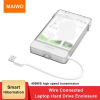 MAIWO K104 Hard Drive Box Removable Protective 175mm Cable 2.5-inch Enclosure Case Accessories with EVA Pad White