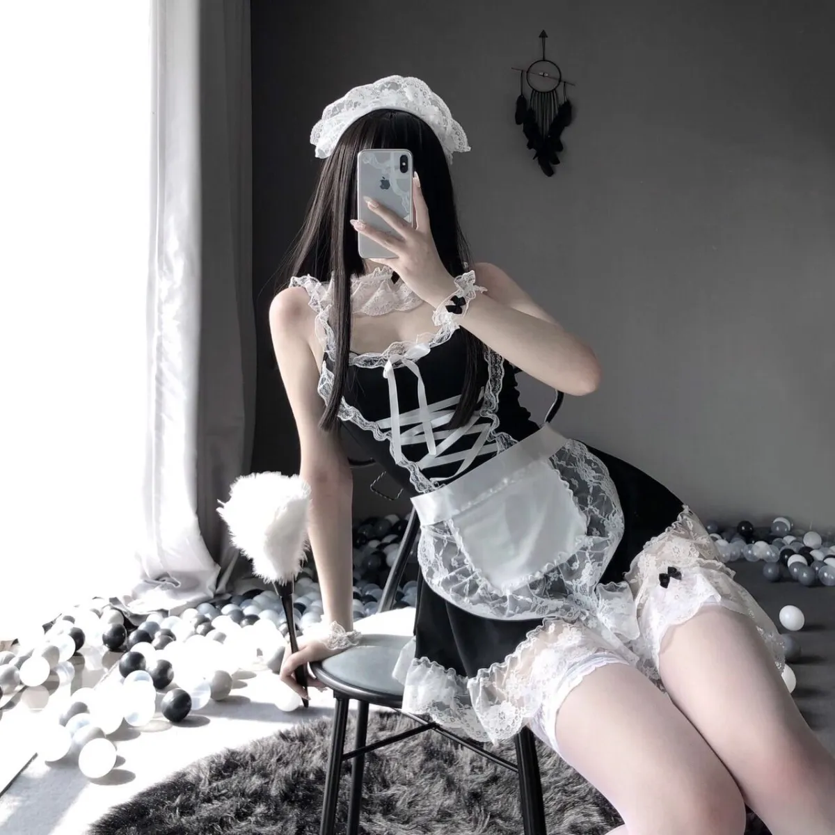 Kèm Chip - Bộ Cosplay Cô Hầu Gái Xinh Đẹp F85( Không Kèm Tất Đùi) |  Lazada.Vn