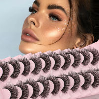 ขายส่ง100คู่3D Faux Mink ขนตาหนาธรรมชาติรัสเซีย Strip Lashes Dramatic Fake Lashes Makeups Extension Faux Cils