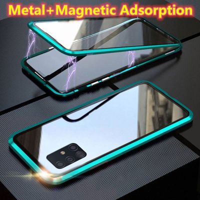 360 Cover For Xiaomi Mi 8 9 SE 10 Pro Coque Max 3 4 Mix 2S Metal Magnetic Case For Xiaomi A2 A3 F2 F3 Pro Glass Shockproof Funda
