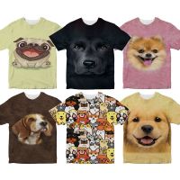 Cute Animals Dogs 3D Print T Shirts for Girls Boys Kids Cartoon T-shirts Toddler Children Tshirts Streetwear Tee Tops Camiseta