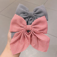 【CW】2022 New Polka Dot Print Barrettes Long Ribbon Hair Clip Bow Knotted Chiffon Hairpin for Women Girls Headwear Hair Accessories