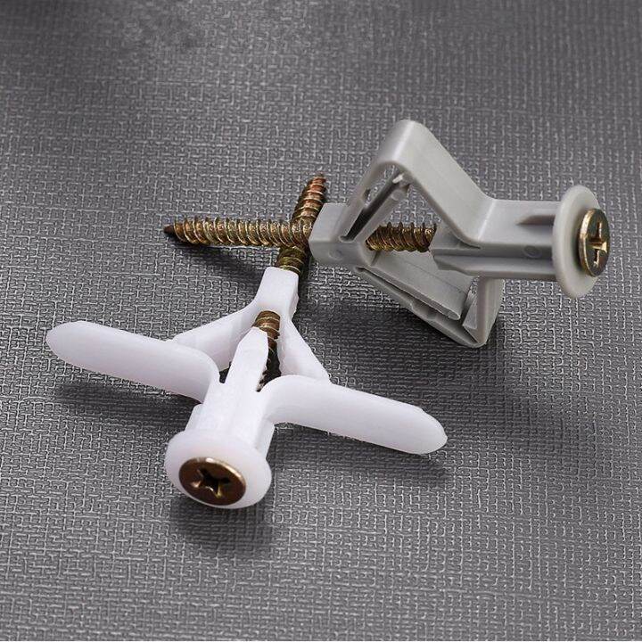 50pcs Drywall Expansion Anchor Bolt Gypsum Board Expansion Tube Screws