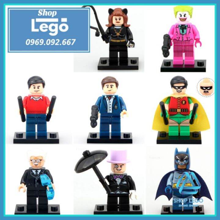 FREESHIP MAX] Xếp hình Batman - Catwoman - Joker - Dick Grayson - Bruce  Wayne- Robin - Alfred - Penguin Lego Minifigures POGO PG8009 [Shop Đồ Chơi  Zhang Zhang] 