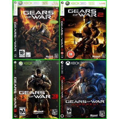 Gears of War เกียร์ ออฟ วอร์ 1-2-3-Judgment แผ่นเกม xbox 360 สำหลับเครื่องแปลง RGH/JTAC  LT2.0 LT3.0
