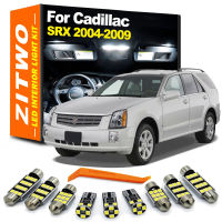 ZITWO 17Pcs สำหรับ Cadillac SRX 2004 2005 2006 2007 2008 2009 Canbus หลอดไฟ LED ภายใน Trunk Dome อ่านประตูมารยาทชุด