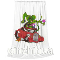 Rat Fink Blanket High Quality Flannel Warm Soft Plush on The Sofa Bed Blanket Suitable for Air Conditioning Blanket Nap Blanket 016