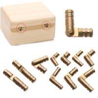 10Pcs/pack Jewelry Box Wine Wooden Case Supplies Hidden Invisible Concealed Barrel Hinge Pure Copper Furniture Hardware