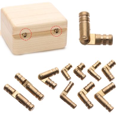 10Pcs Jewelry Box Hinges Hidden Invisible Concealed Barrel Hinge Pure Copper Wine Wooden Case Supplies Furniture Hardware