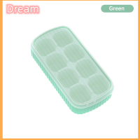 ???Dream 8กริดแม่พิมพ์ก้อนน้ำแข็งซิลิโคน DIY พร้อมฝาแม่พิมพ์ครัวเครื่องมือน้ำแข็ง