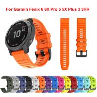 26 22mm Sports Silicone Watch Band Strap for Garmin Fenix 6X 6 6S 7X 7 5X 5 5S Plus 3 3HR Easy Fit Quick Release Bracelet Correa Straps