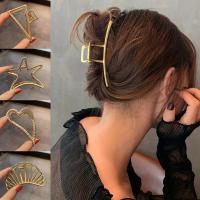 【YF】✵▫♤  New Gold Hollow Metal Hair Claw Headband Hairpin Fashion Accessories 2021