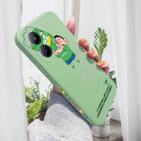 เคสโทรศัพท์ PMP สำหรับ Realme เคส C33 Realme 10 Realme 10 4G เคสการ์ตูนเป๊ปซี่ Fanta Sprite Coca Cola Crayon Shinchan โทรศัพท์ดีไซน์เคสโทรศัพท์ลายขอบสี่เหลี่ยมของเหลวปลอกซิลิโคนคลุมทั้งหมดเคสกล้อง