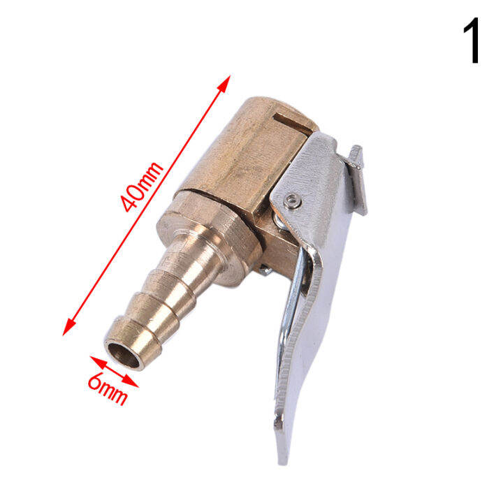 SME Brass Car Tyre Inflator Valve Connector Air Chuck Tire Clip Lockon