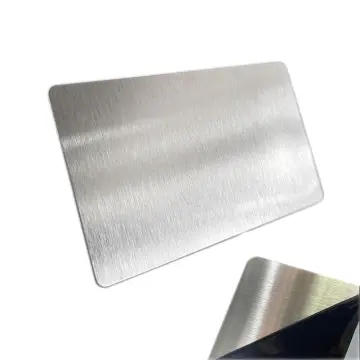50Pcs Blank Sublimation Metal Name Card Thick Laser- Engraved