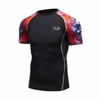 Cody Lundin Sports Sublimation Printed Short Sleeves Swim Rash Guard  Running Fitness T Shirt Custom Shirt for man Surf Yoga