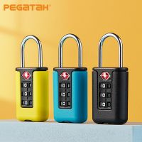 【CC】♣✆▽  TSA Customs Code Lock for Luggage Password Changeable black Contrast Design Padlock 3 Digit Combination