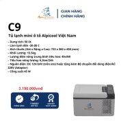 Chính hãng - Tủ lạnh mini ô tô Alpicool Việt Nam C9- làm đá, trữ sữa