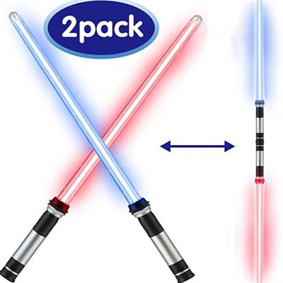 ของเล่นดาบของเล่นไฟดาบเลเซอร์แบบ2อิน1 Lightsaber Rgb Smooth Swing RGB 7สี FOC FX Blaster ของเล่น Jedi สำหรับเป็นของขวัญ