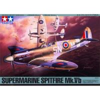 Tamiya 61033 1/48 Britain Supermine Spitfire Mk.vb เครื่องบินชุดสร้างหุ่นประกอบของเล่นพลาสติกสำหรับ Dam Hoy DIY