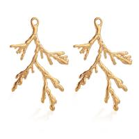 5pcs/lot Stainless Steel Plated Gold Tree Branch Connector Fine Necklace Pendant DIY Handmade Branches  Earring Charms Wholesale DIY accessories and o