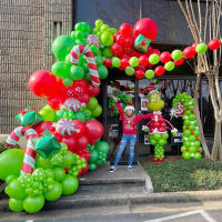 2021Christmas Balloons Garland Kit Red Green Balloon Arch Christmas Candy Foil Balloons Christams Decorations 2021 Party Decoration