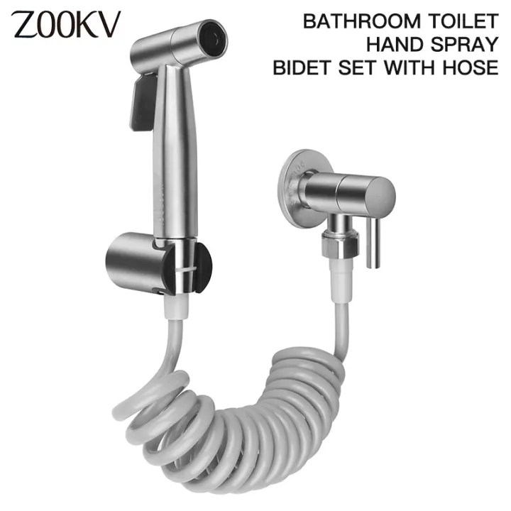 ZOOKV 304 Stainless Steel Bidet Spray Set Wall Mount Handheld for ...