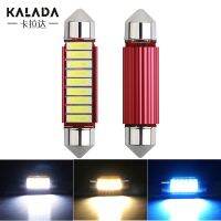 ☬■∈ 1X Festoon Led C5W 31 36 39 41mm Car Lights Canbus 7020SMD Dome Light 12V 4000K 6000K Warm White Crystal Blue License Plate Lamp