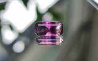 หินเรนโบว์ ฟลูออไรต์ (Rainbow Fluorite Slice With Natural Edge)ทรงสี่เหลี่ยม  น้ำหนัก 3.01ct ขนาด 5.7x11.4 mm พลอยแท้ 100% เนื้อดี ราคาถูก